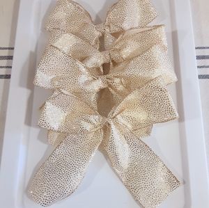 4 Gold Handmade Christmas Premium Gifting Ribbons